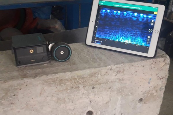 Ensaio nao destrutivo com equipamento de escaneamento