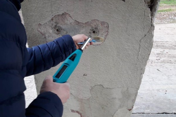 Avaliacao de patologia em estrutura de concreto