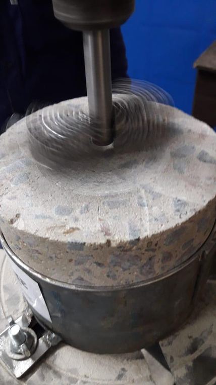 Prensa para ensaio de compressão