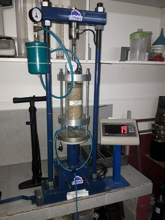 Equipamento de laboratório de solos