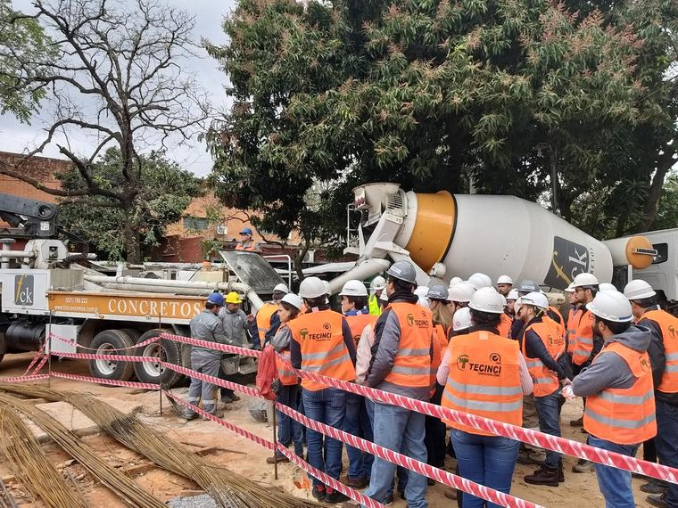 Execução de estrutura em obra
