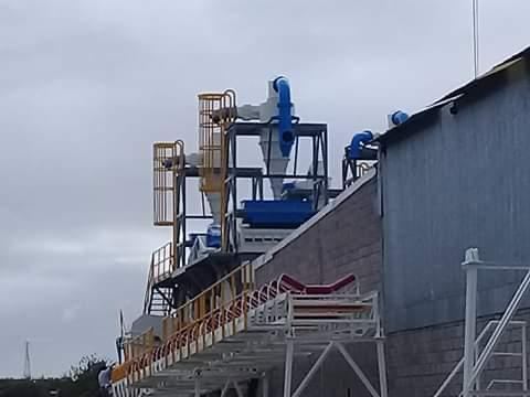 Montagem de estrutura industrial