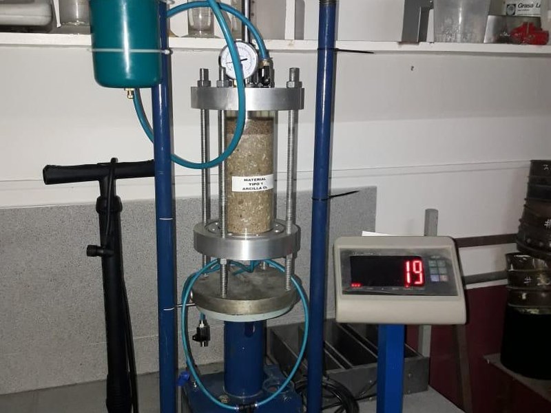 Equipamento de laboratorio de solos