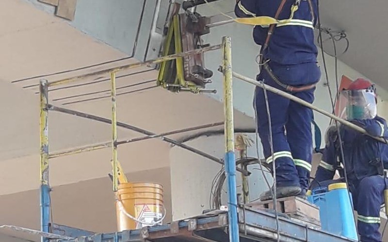 Inspecao estrutural em obra atendida pelo Grupo CIMHE