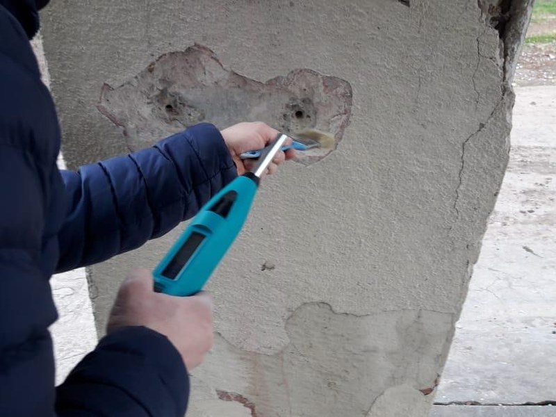 Avaliacao de patologia em estrutura de concreto